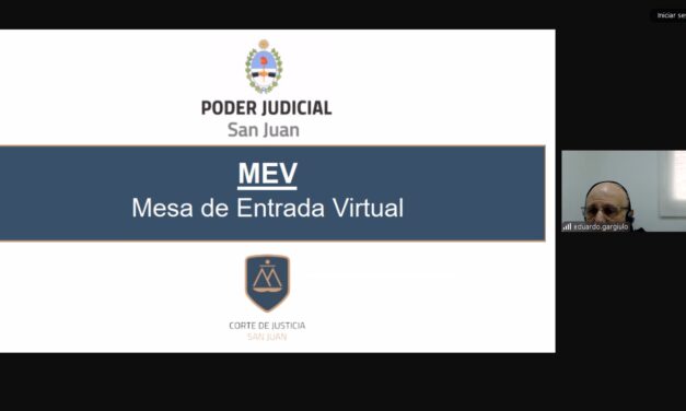 CAPACITACIÓN VIRTUAL SOBRE USO DE MEV EN EL FUERO PENAL DE NIÑEZ Y ADOLESCENCIA