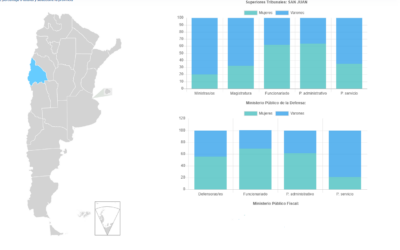 MAPA DE GÉNERO 2025 DEL PODER JUDICIAL DE SAN JUAN Y DE LA NACIÓN