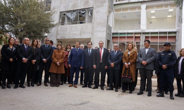VISITA INSTITUCIONAL DE AVANCE DE OBRA AL CENTRO JUDICIAL JÁCHAL